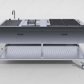 现代水槽3D模型下载